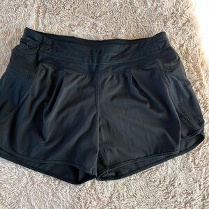 Lululemon, black shorts